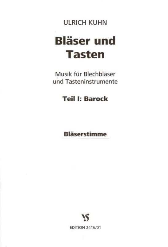 Bläserstimme Barock